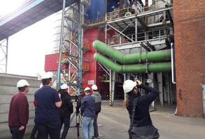 Novináři v Teplárně Karviná