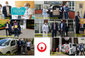 Třetí vlna předávání darů nemocnicím