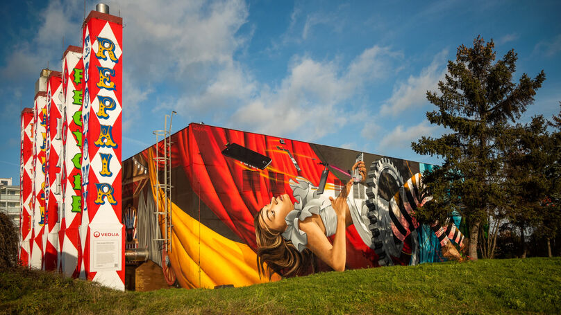 Galerie pod širým nebem! Chemis pro Veolii vytvořil již třetí unikátní Street Art
