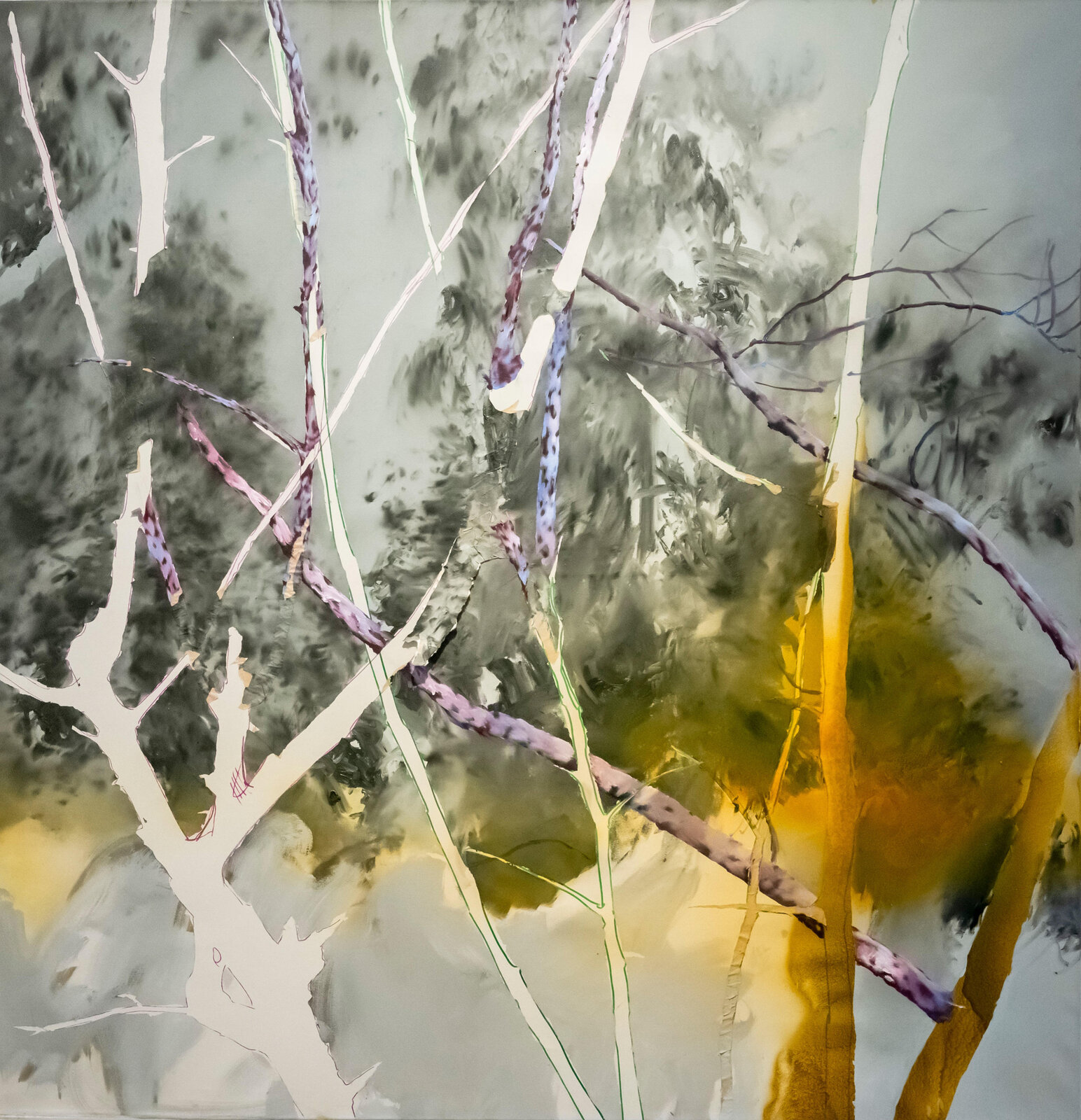 Violet O., 155 x 160 cm, olej na plátně, 2020 Violet O., 155 x 160 cm, olej na plátně, 2020