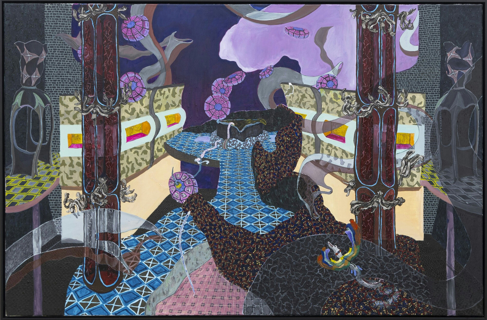 Trono, 135 x 80 cm, olej na plátně, 2024 Trono, 135 x 80 cm, olej na plátně, 2024