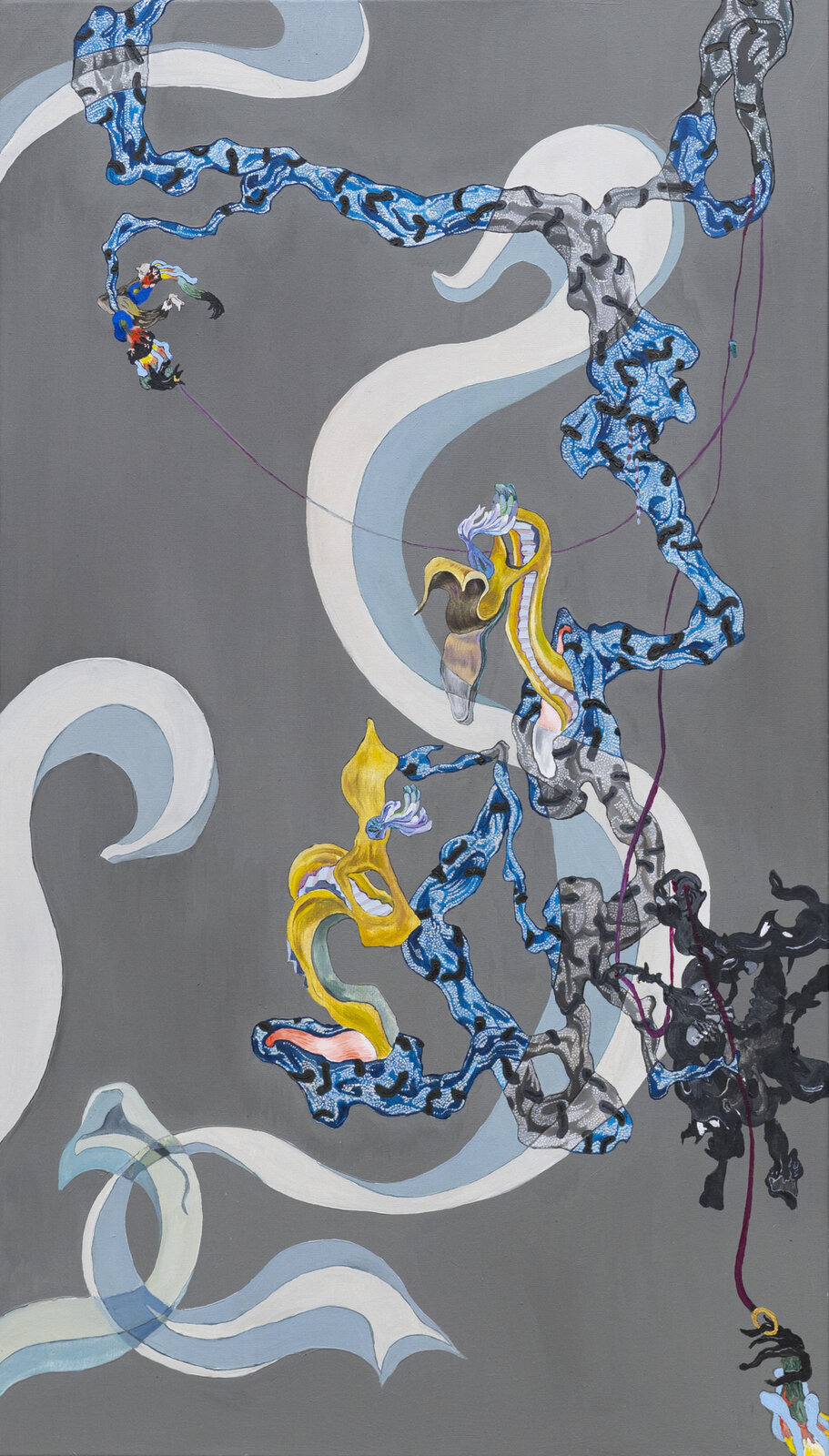 Konkurade, 105 x 60 cm, olej na plátně, 2024 Konkurade, 105 x 60 cm, olej na plátně, 2024