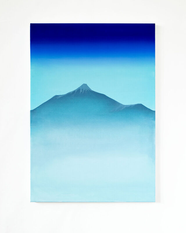 Pohled na El Teide (fáze II), 100 x 70 cm, olej na plátně, 2026 Pohled na El Teide (fáze II), 100 x 70 cm, olej na plátně, 2026