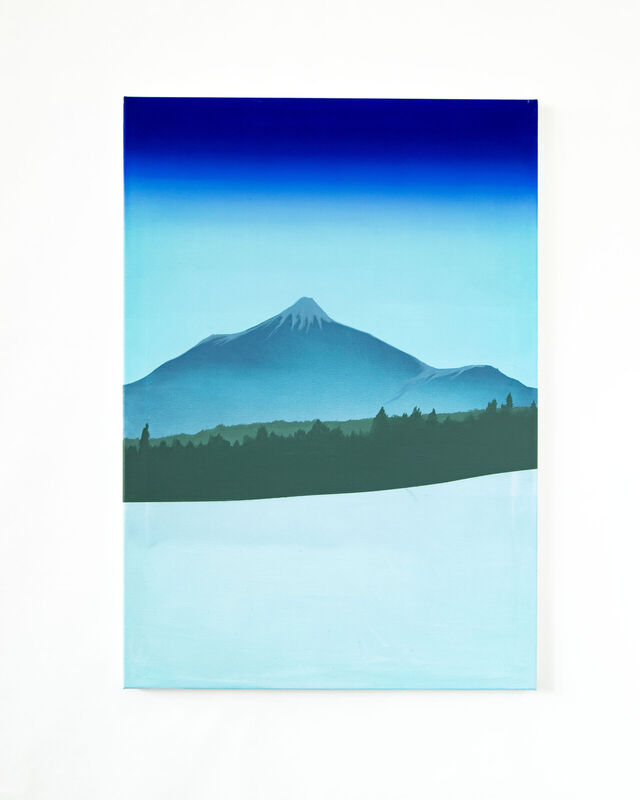Pohled na El Teide (fáze IV), 100 x 70 cm, olej na plátně, 2026 Pohled na El Teide (fáze IV), 100 x 70 cm, olej na plátně, 2026