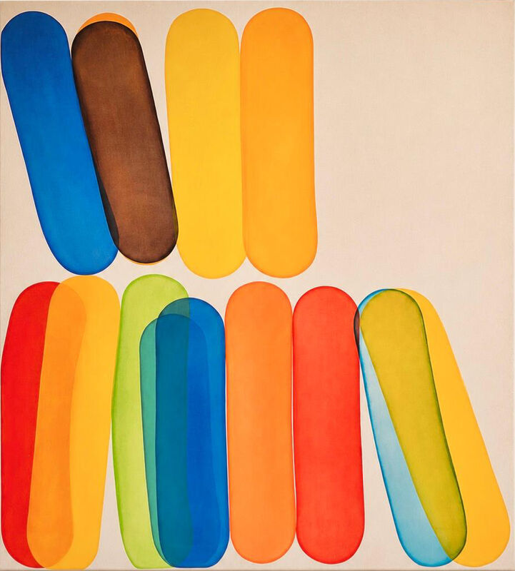 To the Middle, 110 x 100 cm, akryl na plátně, 2026 To the Middle, 110 x 100 cm, akryl na plátně, 2026