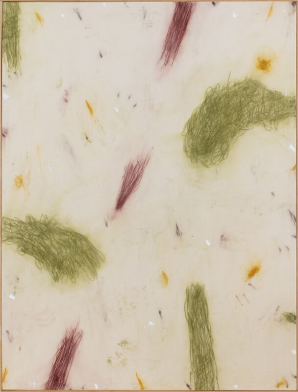Untitled, 200 x 150 cm, měkký pastel a gesso na plátně, 2024 Untitled, 200 x 150 cm, měkký pastel a gesso na plátně, 2024