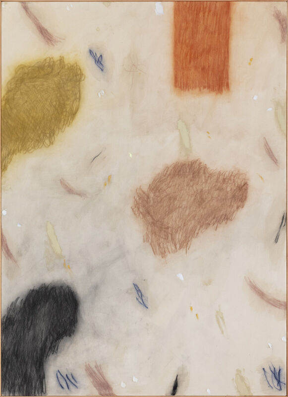Untitled (25.6), 180 x 130 cm, měkký pastel a gesso na plátně, 2025 Untitled (25.6), 180 x 130 cm, měkký pastel a gesso na plátně, 2025
