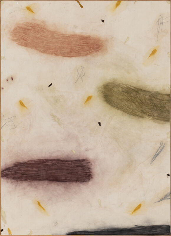 Untitled (25.4), 180 x 130 cm, měkký pastel a gesso na plátně, 2025 Untitled (25.4), 180 x 130 cm, měkký pastel a gesso na plátně, 2025