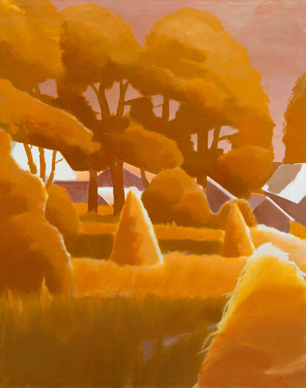 Srpen, 220 x 175 cm, akryl a olej na plátně, 2026 Srpen, 220 x 175 cm, akryl a olej na plátně, 2026
